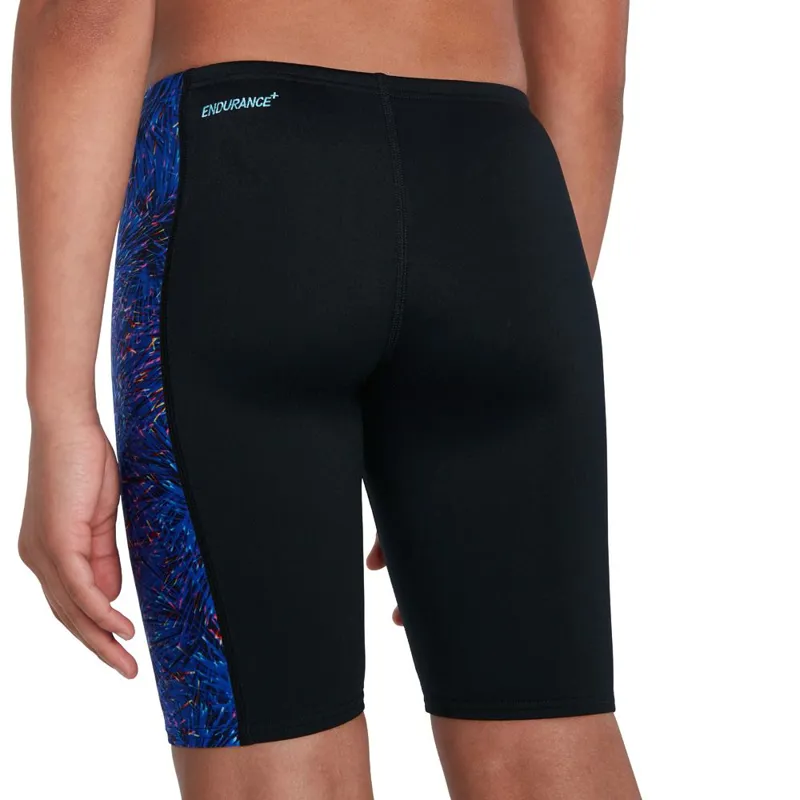 Speedo Boys Digital Allover Panel Jammer Black/Navy-2